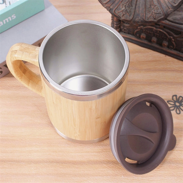 Wood Grain Mug With Handle