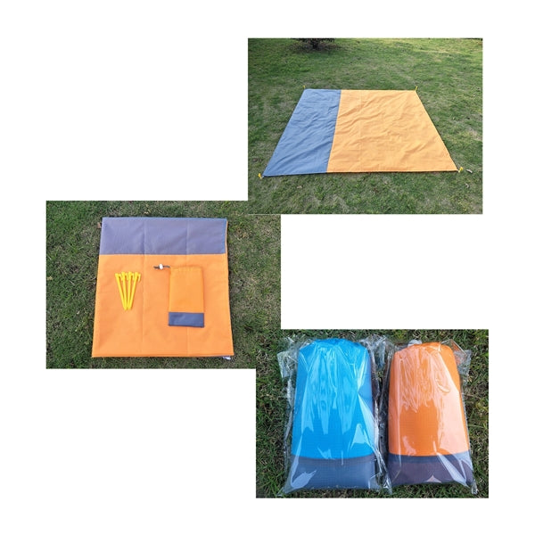 Beach Mat with Stake & Storage Pouch