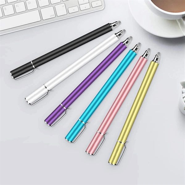 2 In 1 Fiber Tips Stylus Pens