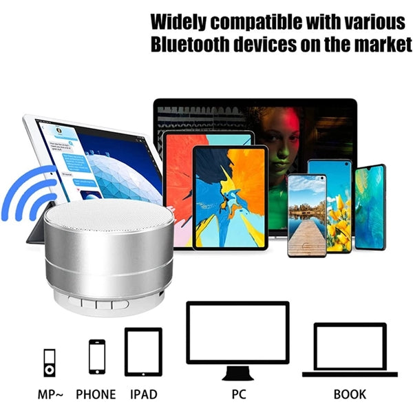 Portable Wireless Bluetooth Speakers With LED Light
