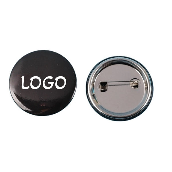 Full Color Round Button w/ Safety Pin Back
