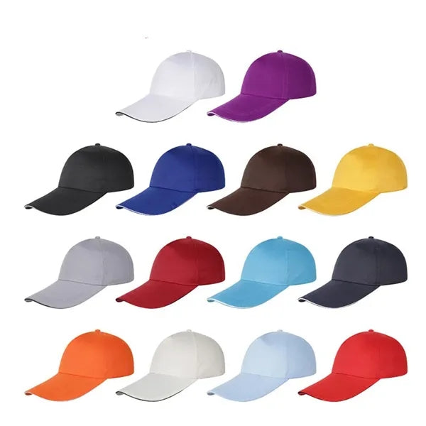 Twill Slide Buckle Baseball Cap