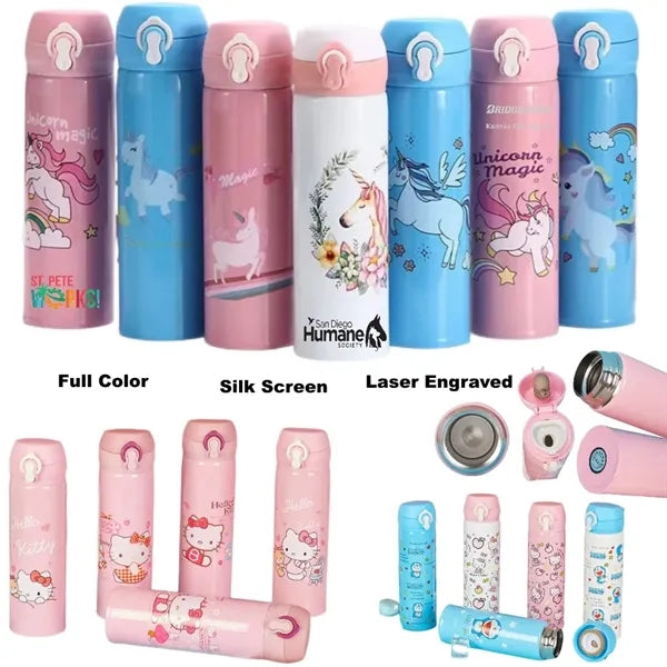 16.9 oz Hello Cartoon Kitty Stainless Steel Vacuum Bottle