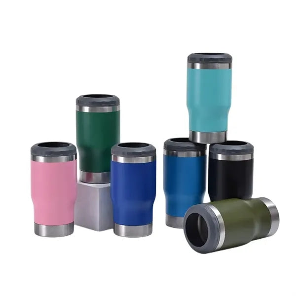 14 oz Stainless Steel Car Travel Beer Cooler Can Holder