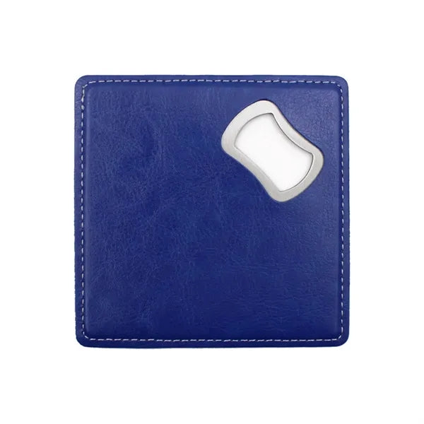 Beverage Coaster with Built-in Bottle Opener