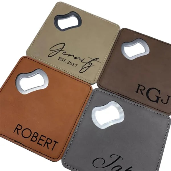Beverage Coaster with Built-in Bottle Opener