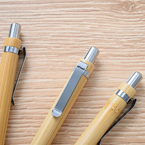 Bamboo Wooden Retractable Advertising Ballpoint Pen