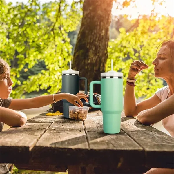 40oz Tumbler with Handle, Travel & Outdoor Cup.