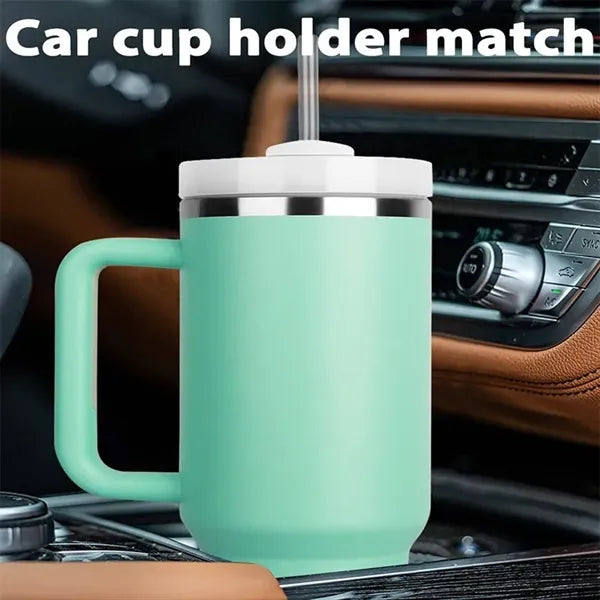 40oz Tumbler with Handle, Travel & Outdoor Cup.