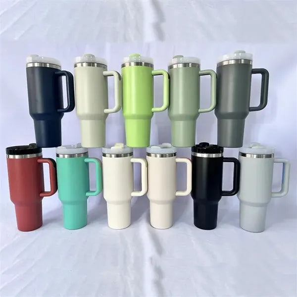 40oz Tumbler with Handle, Travel & Outdoor Cup.