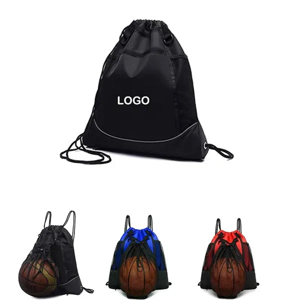 Lightweight Drawstring Basketball Gym Backpack and sporty