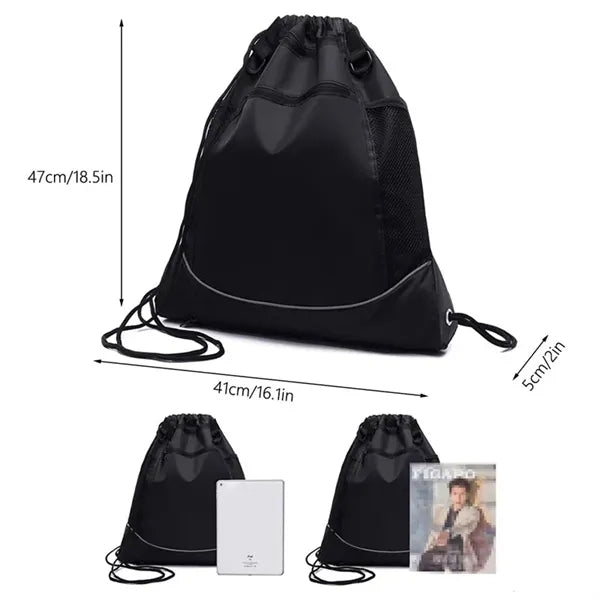 Lightweight Drawstring Basketball Gym Backpack and sporty