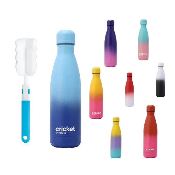 Gradients 17 oz Double Wall Stainless Steel bottle with Spon