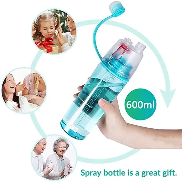 Drinking Sports Spray Water Bottle