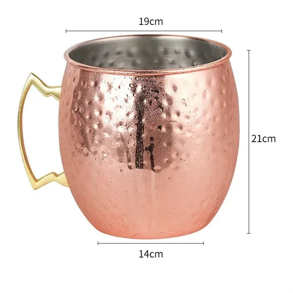 18 oz Stainless Steel Moscow Cocktail Mule Mug Coffee Cup