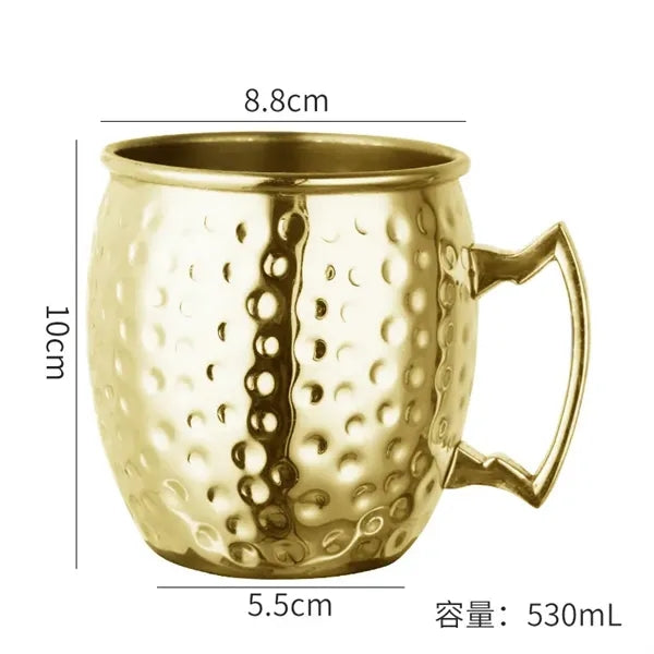 18 oz Stainless Steel Moscow Cocktail Mule Mug Coffee Cup