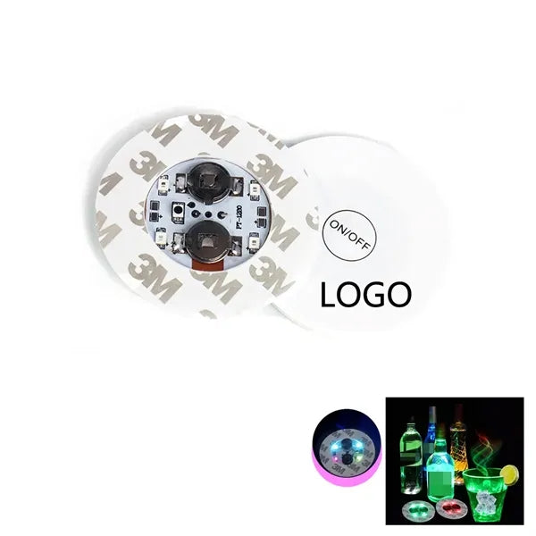 Led Cup Coaster Sticker