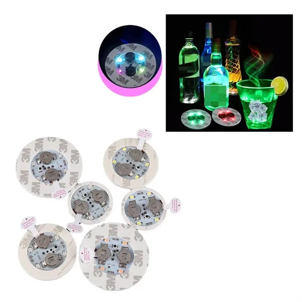 Led Cup Coaster Sticker