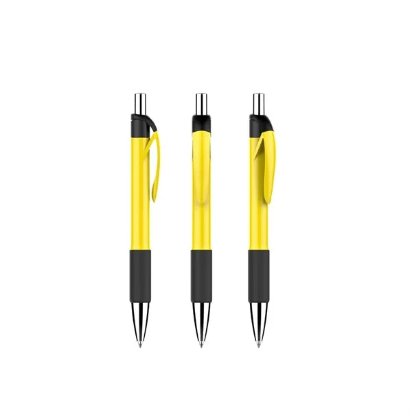 Click-Action Ballpoint Pen With Rubber Grip