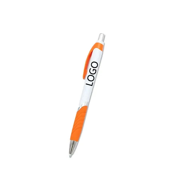Click-Action Ballpoint Pen With Rubber Grip
