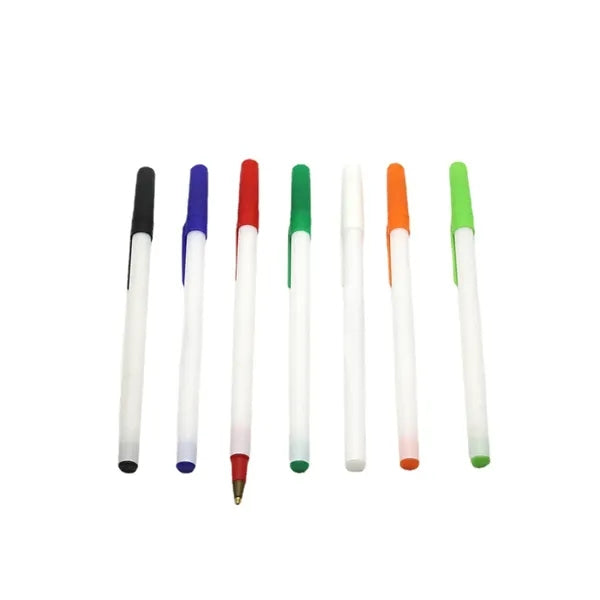 Classic Stick Pens With Colored Cap