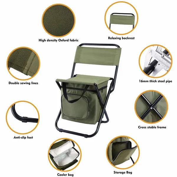 Fishing Chair with Cooler Bag