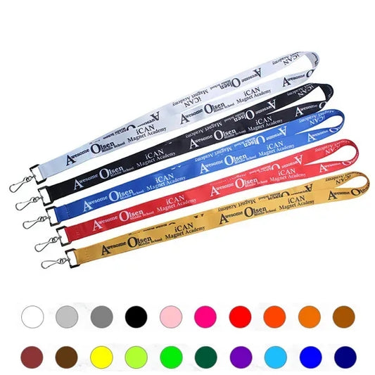 Flat Polyester Custom Sublimation Lanyards