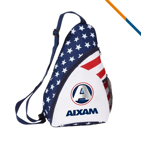 Lepid Patriotic Sling Backpack