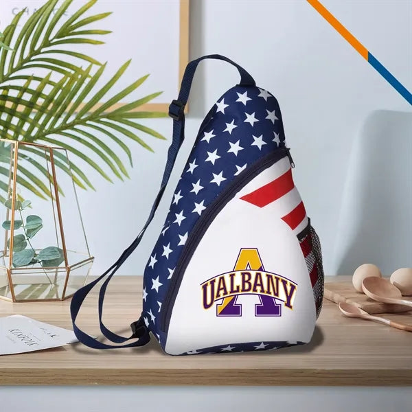 Lepid Patriotic Sling Backpack