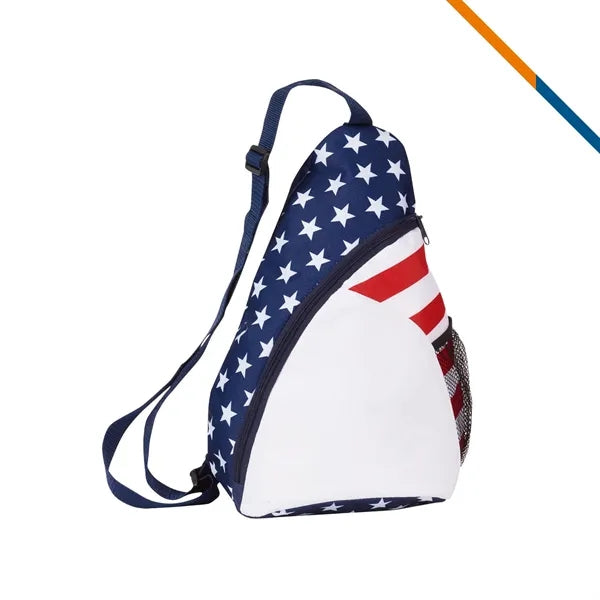 Lepid Patriotic Sling Backpack