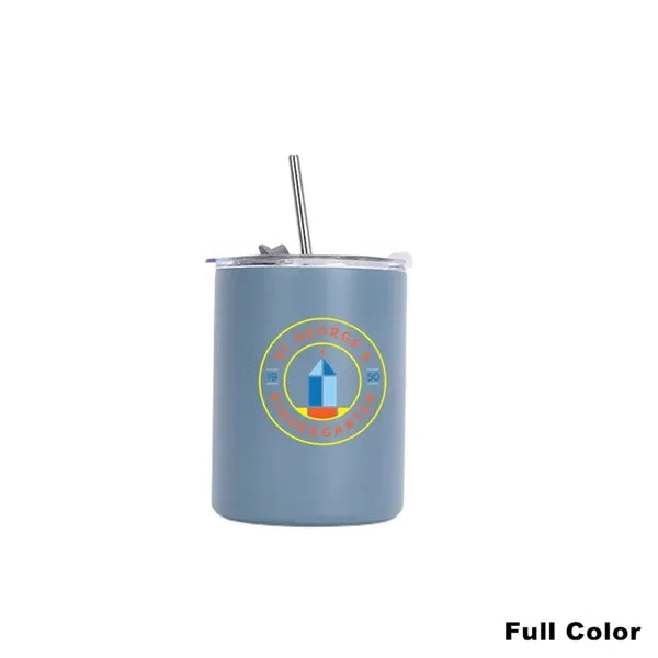 13.5 oz Stainless Steel Travel Mug with Lid and Straw