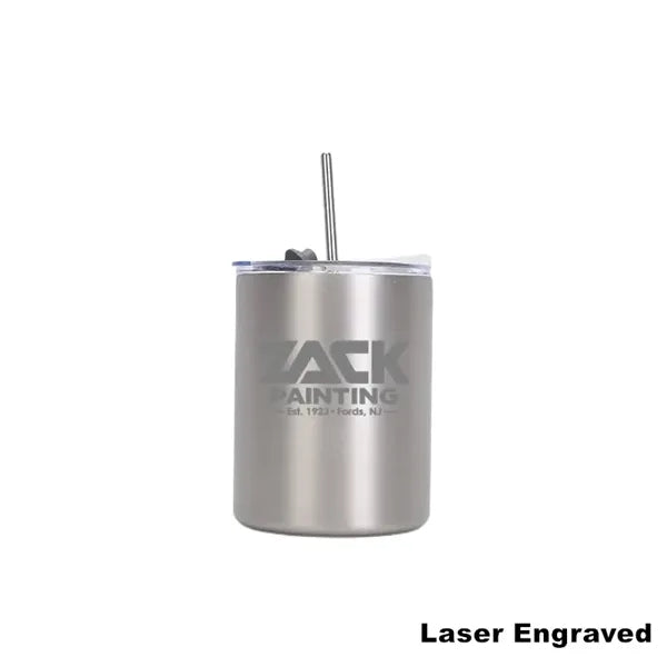 13.5 oz Stainless Steel Travel Mug with Lid and Straw