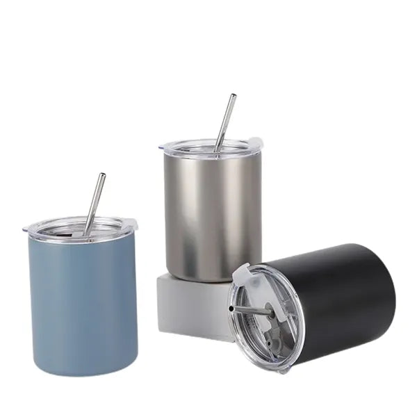 13.5 oz Stainless Steel Travel Mug with Lid and Straw