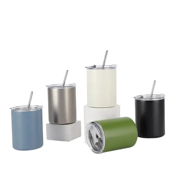 13.5 oz Stainless Steel Travel Mug with Lid and Straw