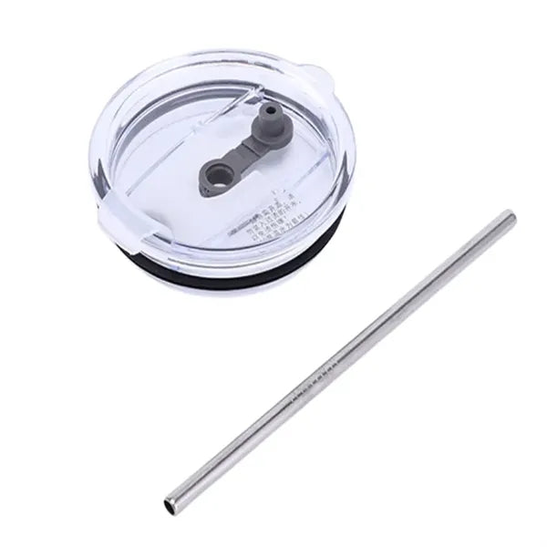 13.5 oz Stainless Steel Travel Mug with Lid and Straw