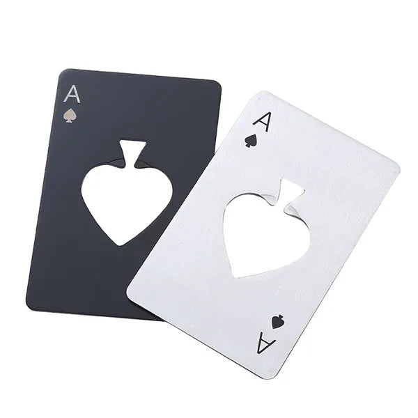 Ace of Spades Credit Card Style Stainless Steel Bottle Opene