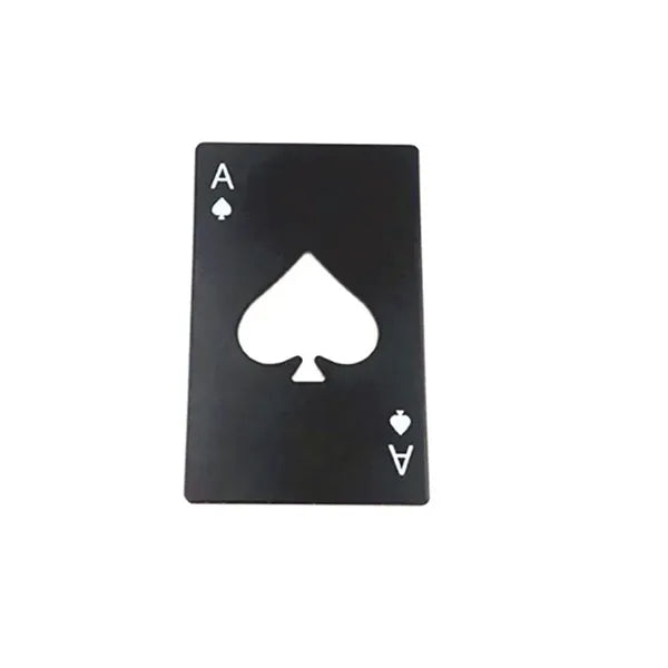 Ace of Spades Credit Card Style Stainless Steel Bottle Opene