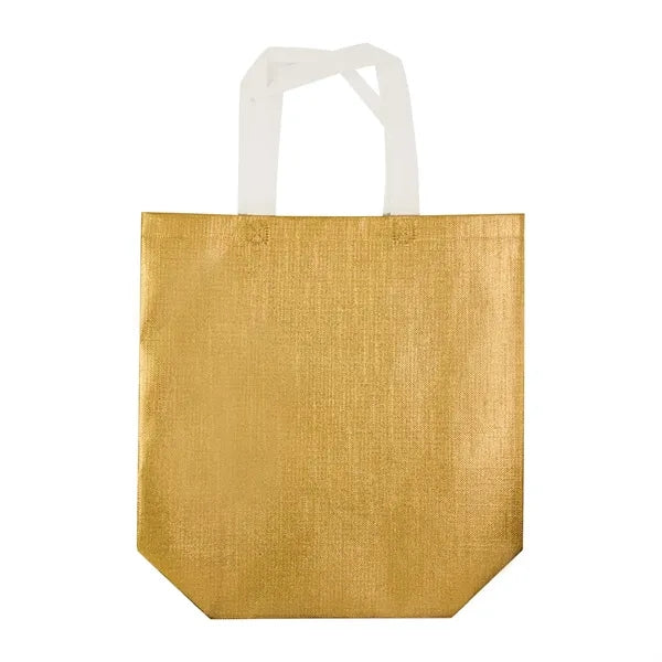 Metallic Laminated Shopping Tote