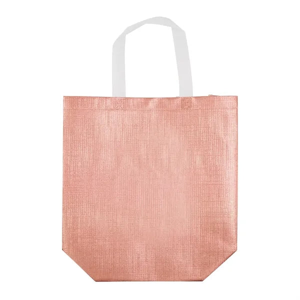 Metallic Laminated Shopping Tote