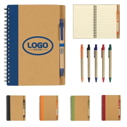 Eco Spiral Notebook with Pen