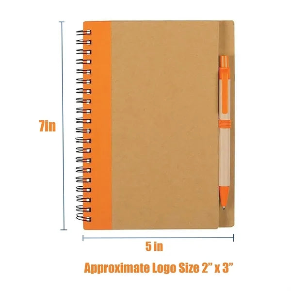 Eco Spiral Notebook with Pen
