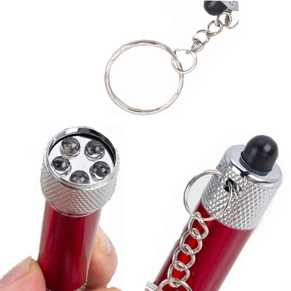 5 LED Aluminum Flashlight Keychain