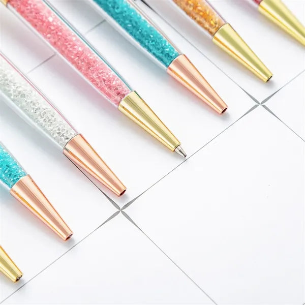Fancy Crystal Crown Ballpoint Pens