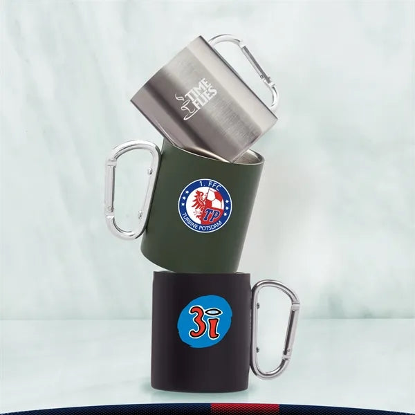 10 oz. Stainless Steel Mugs with Handles