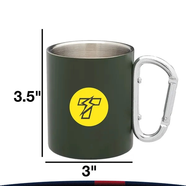 10 oz. Stainless Steel Mugs with Handles