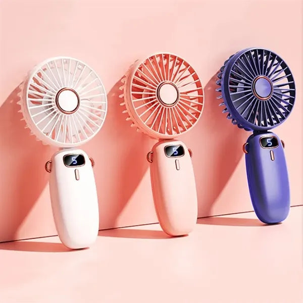 LED Digital Display Handheld Fan