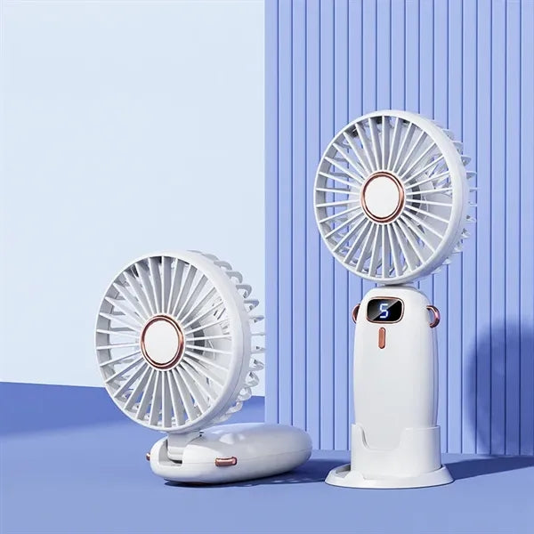 LED Digital Display Handheld Fan