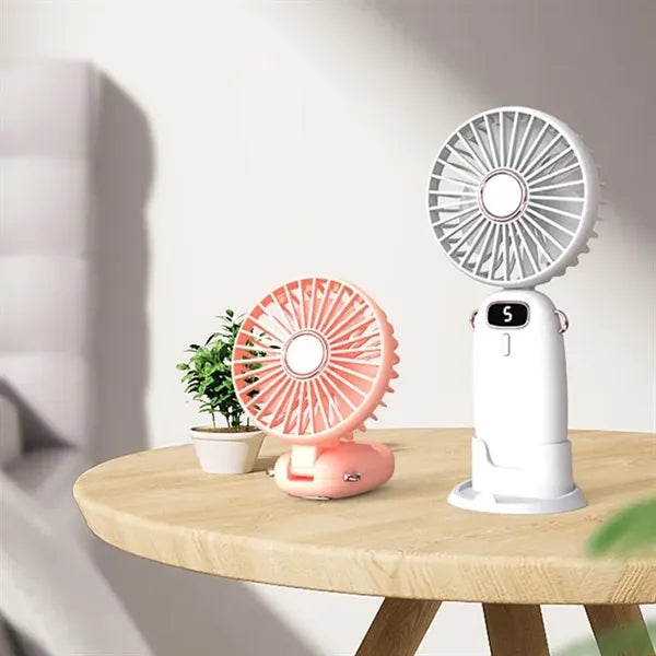 LED Digital Display Handheld Fan