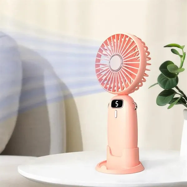 LED Digital Display Handheld Fan