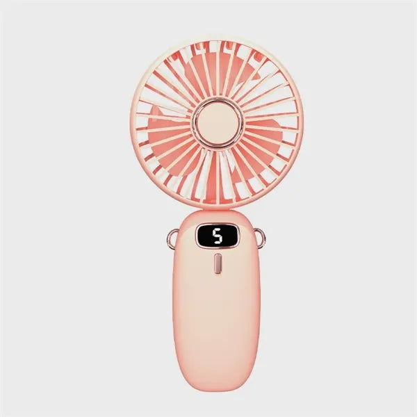 LED Digital Display Handheld Fan